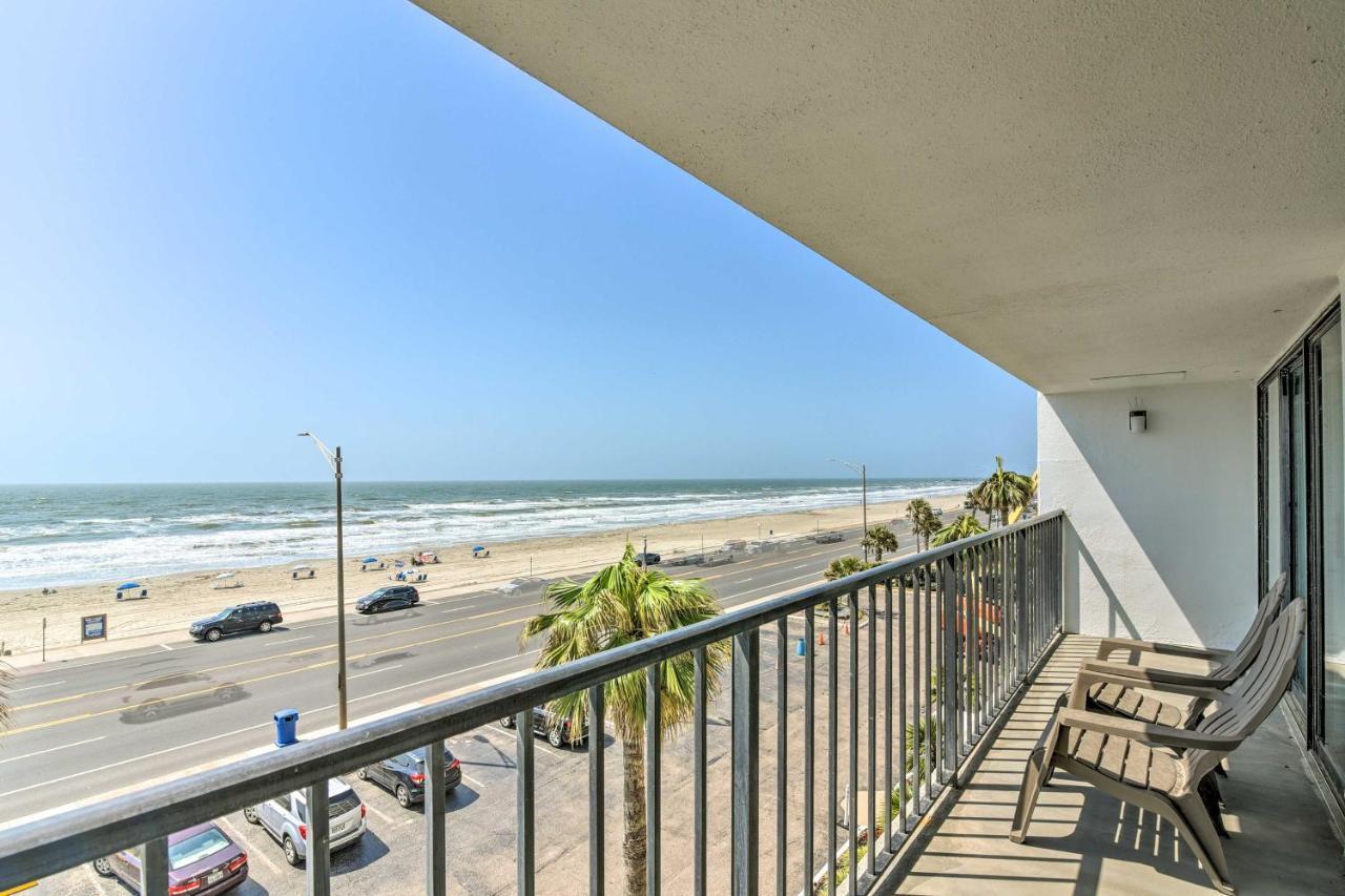 Galveston Oceanfront Condo With Balcony And View! Bagian luar foto